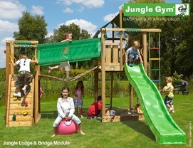 Speelset Jungle Gym Jungle Lodge + Bridge Groen