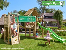 Speelset Jungle Gym Jungle Cubby + Bridge Groen