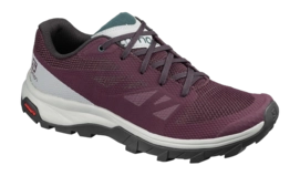 Walking Shoes Salomon Women Outline Wine Tasting Quarry Green Gables