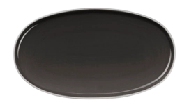 Ovaal Bord ASA Selection Semana Caviar Anthracite 28,5 x 16 cm