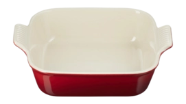 Ovenschaal Le Creuset Heritage Vierkant Kersenrood 23 cm