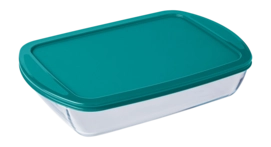 Contenitore in vetro Pyrex Cook & Store 4,9 L, Pirofila, Con coperchio, Rettangolare