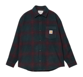 Overshirt Carhartt WIP Unisex Brennan Shirt Check Deep Lagoon / Rondo