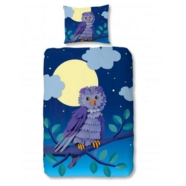 Dekbedovertrek Good Morning Paper Owl Multi Katoen