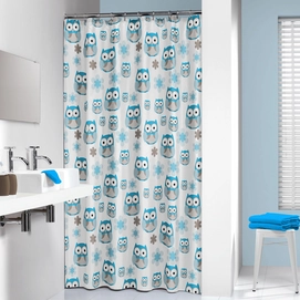 Duschvorhang Sealskin Owl Blau