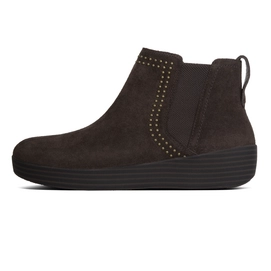 Laars FitFlop Superchelsea™ Boot With Studs Suede Chocolate