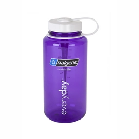 Water Bottle Nalgene Wide Mouth Loop Top 1000 ml Purple