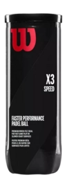 Padelball Wilson X3 Speed (3er-Dose)