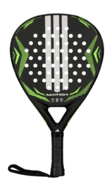 Padel Racket Adidas Dames / Heren Match Black/Green 360-375 g