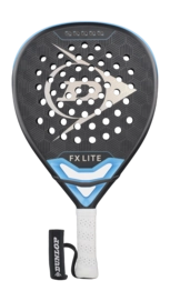 Padel Racket Dunlop FX Lite Gun Metal/Cyan/Rainbow Foil
