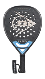 Padel Racket Dunlop FX Pro Gun Metal/Cyan/Rainbow Foil