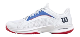 Padel Schoenen Wilson Men Hurakn 2.0 White Deja Vu Blue Wilson Red