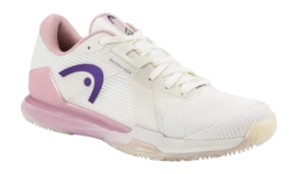 Padelschoen HEAD Women Sprint Pro 4.0 Padel Chalk White/English Rose Hybrasion+ Rubber