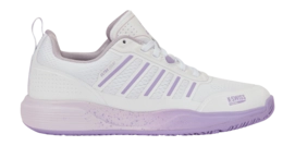 Padelschoen K Swiss Women Ultra Court Padel White/Orchid Hush/Purple Rose Kunstgras