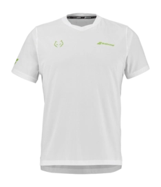 Padelshirt Babolat Men Crew Neck Tee Juan Lebron White Regular Fit