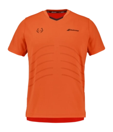 Padelshirt Babolat Men Crew Neck Tee Replica Juan Lebron Red Orange Regular Fit