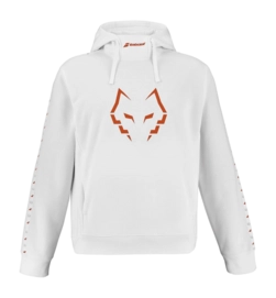 Padeltrui Babolat Men Hood Sweat Juan Lebron White Regular Fit