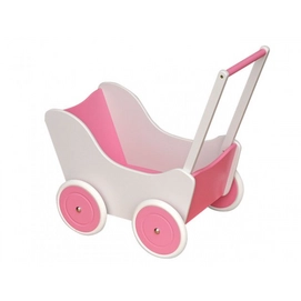 Poppenwagen Hout Wit Base Toys Pallas