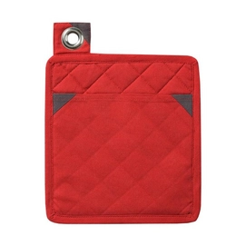 Pannenlappen DDDDD Triangle Rood (set van 6)
