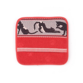 Topflappen Bunzlau Castle Cats Red