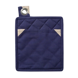 Pannenlappen DDDDD Triangle Blauw (set van 6)