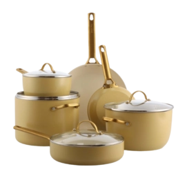 Pannenset GreenPan Padova Sunshine Yellow Pannenset Met Keramische Antikleeflaag (10-Delig)