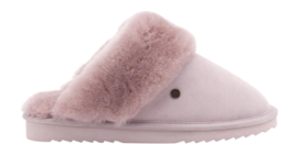 Pantoffel Warmbat Women Flurry Suede Mauve Pink Ribbon
