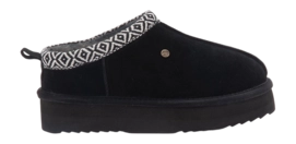 Pantoffel Warmbat Women Kynuna Suede Plateau Tape Black