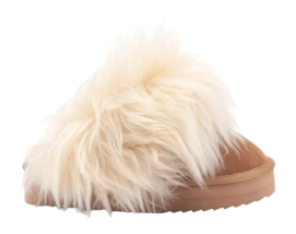 Pantoffel Warmbat Women Wagga Suede Plateau Cognac