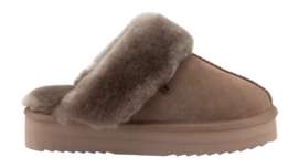 Pantoffel Warmbat Women Wagga Suede Plateau Moss
