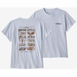 T-Shirt Patagonia Femme How To Heal Responsibili Tee White