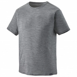 T Shirt Patagonia Men Cap Cool Lightweight Shirt Forge Grey Feather Grey X Dye-S