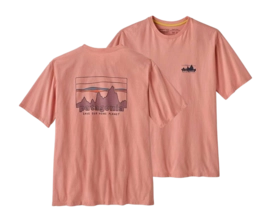 T-Shirt Patagonia 73 Skyline Organic Men Sunfade Pink