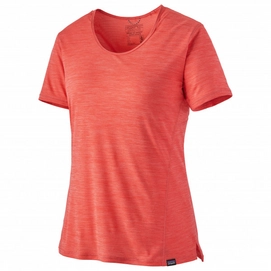 T-shirt Patagonia Femme Cap Cool Lightweight Shirt Catalan Coral Dark Catalan Coral X Dye
