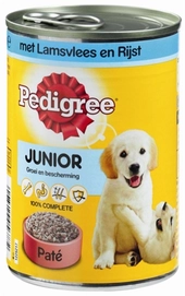 Blikvoer Pedigree Junior Lam & Rijst
