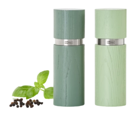Peper- en Zoutmolen AdHoc Textura Dark Green & Light Green 15 cm