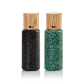 Peper- en Zoutmolen AdHoc Yara Black & Green 18 cm