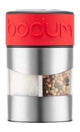 Peper- en zoutmolen Bodum Twin RVS / Rood