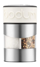 Peper- en zoutmolen Bodum Twin RVS / Wit