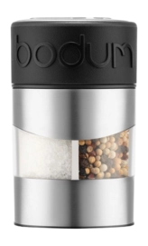 Peper- en zoutmolen Bodum Twin RVS / Zwart