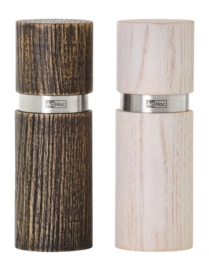 Peper- / Zoutmolen AdHoc Textura Antique Brown & White 13 cm
