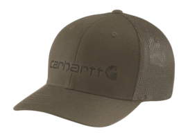 Pet Carhartt Men Rugged Flex Oakland Fitted Logo Cap Burnished Logs - L/XL