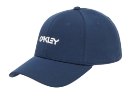 Pet Oakley Men 6 Panel Stretch Metallic Abyss/White (L/XL)