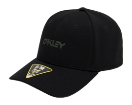 Pet Oakley Men 6 Panel Stretch Metallic Blackout (S/M)