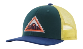 Pet Patagonia Kids Trucker Hat Driftways Patch: Cascade Green
