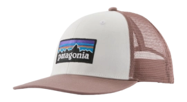 Pet Patagonia Unisex P-6 Logo Trucker Hat Birch White