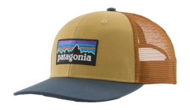 Pet Patagonia Unisex P-6 Logo Trucker Hat Lynx Tan