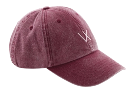 Pet Vieux Jeu Unisex Denim Cap Burgundy
