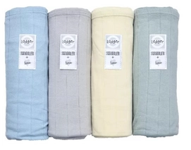 Multidoek Lodger Swaddler Hydrofiel Scandi Solid Pure Feather (4-delig)