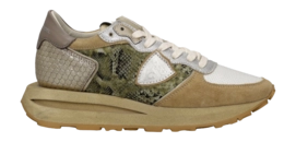 Philippe Model Women Tropez Haute Low Metal Python Aiguillete / Vert O
